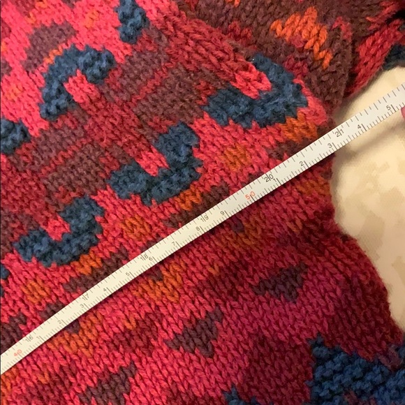 LL bean Vintage Turtleneck patterned sweater Large - Picture 9 of 10